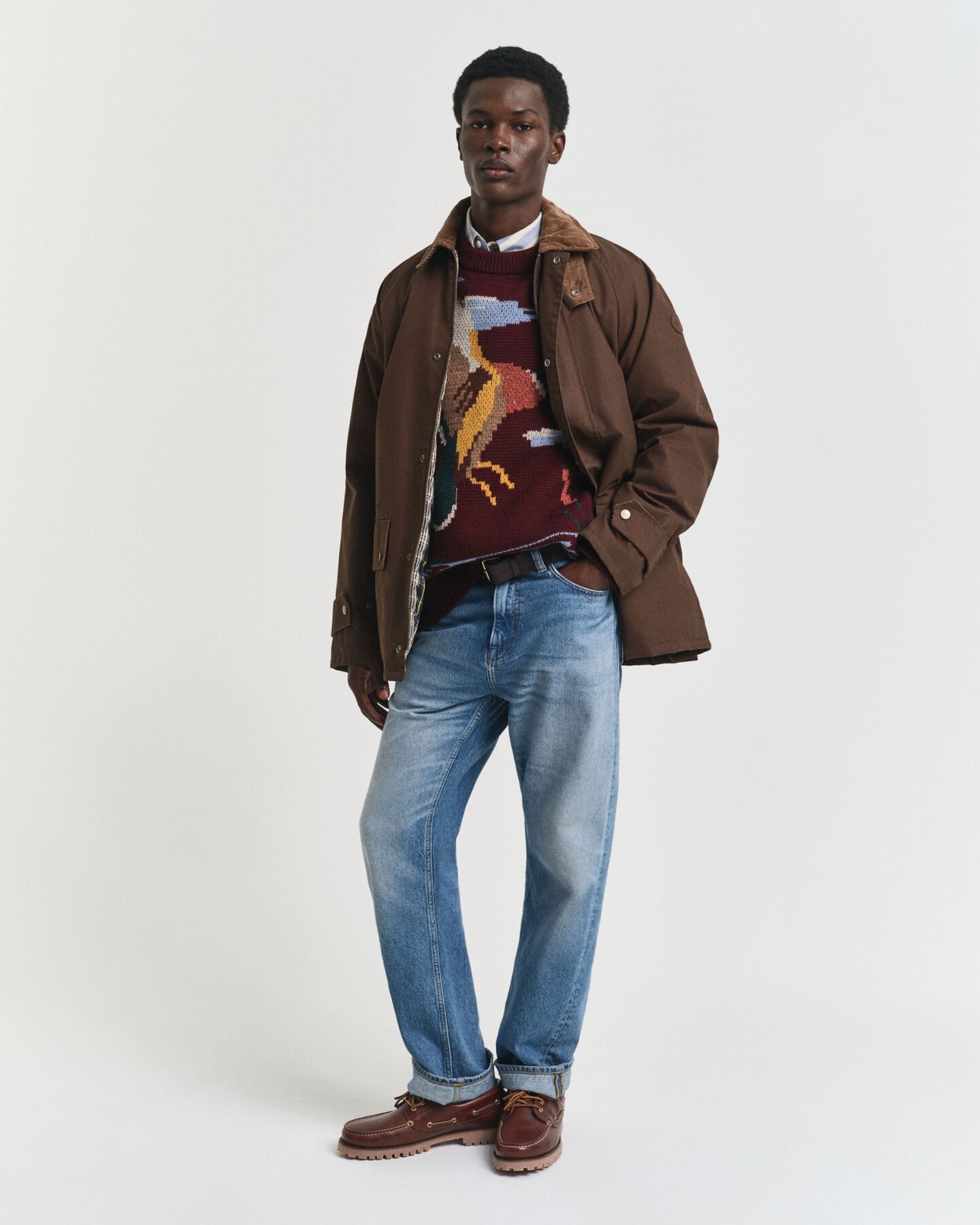 Bird Graphic Crew Neck Sweater