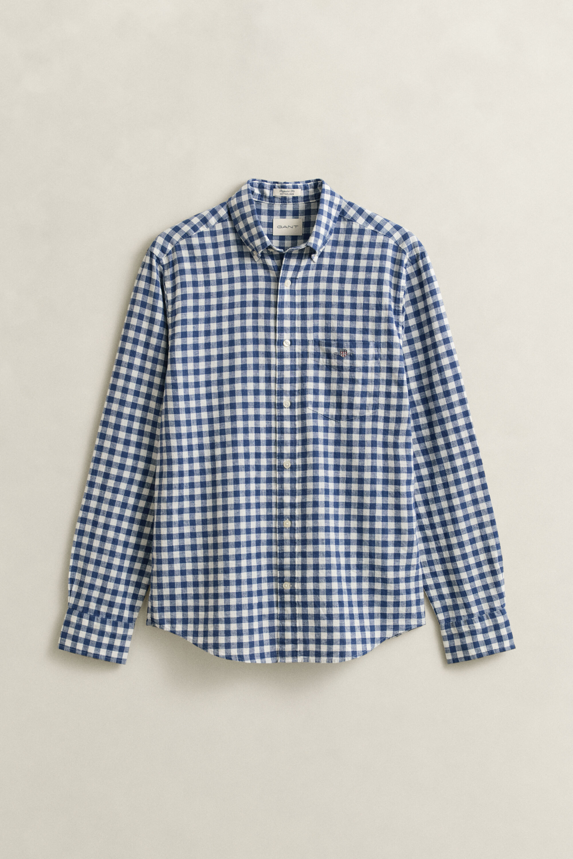 Gingham Linen Blend Shirt