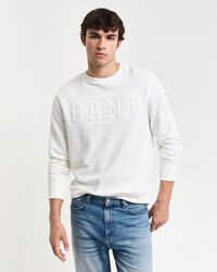 Embossed Crew Neck Sweatshirt