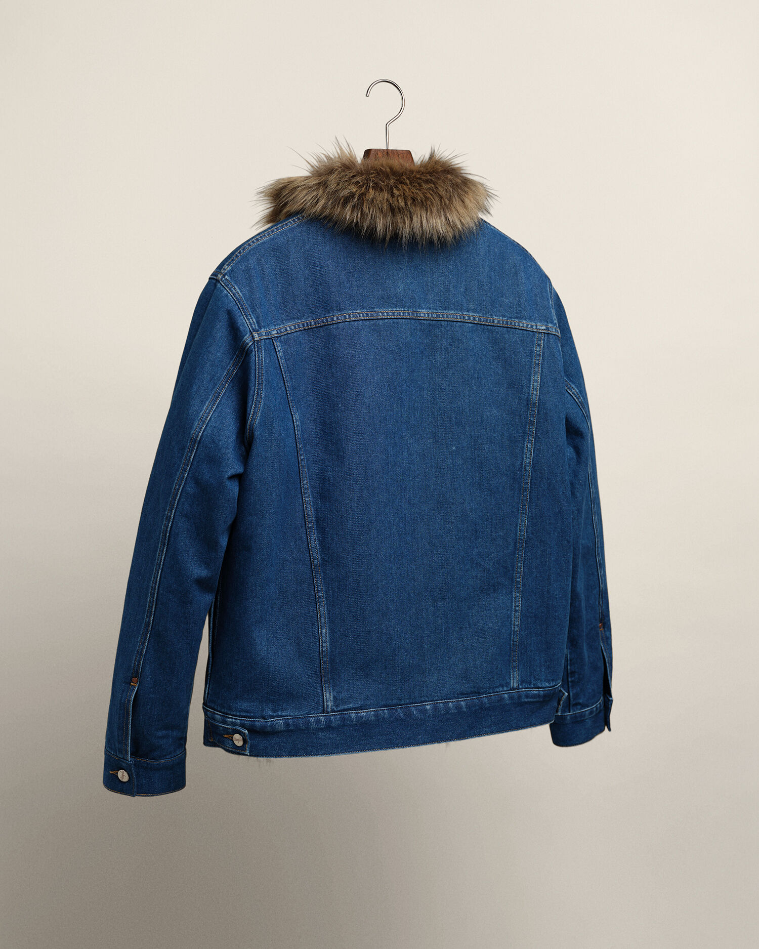 GANT x Wrangler Denim Faux Fur Jacket 