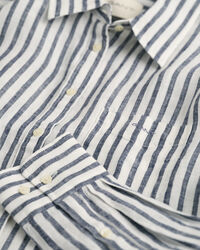Relaxed Fit Striped Linen Shirt