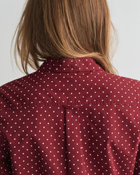 Regular Fit Dot Print Cotton Voile Shirt