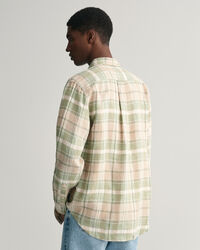 Regular Fit Madras Linen Shirt