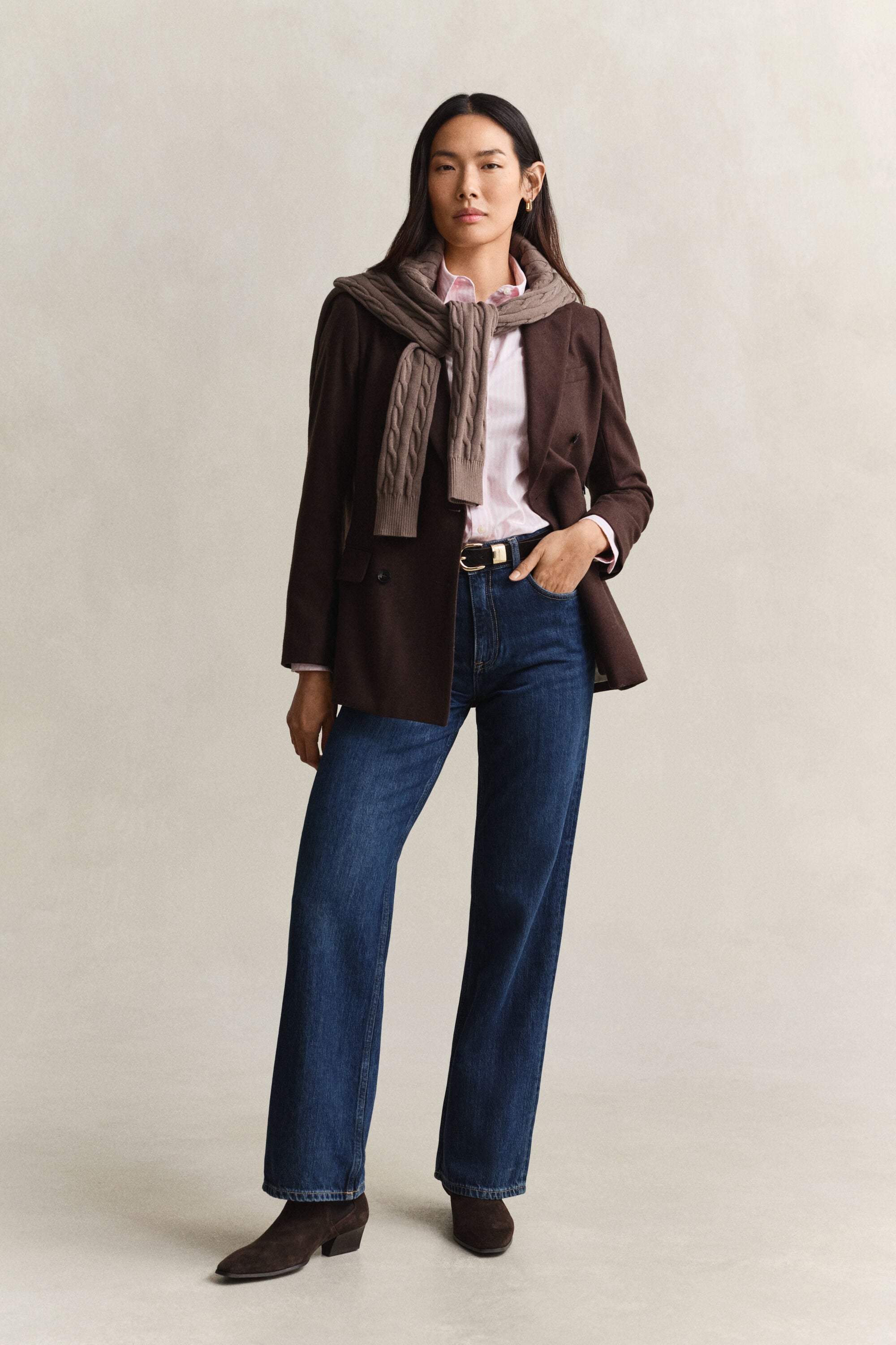 Regular Fit Striped Classic Poplin Shirt