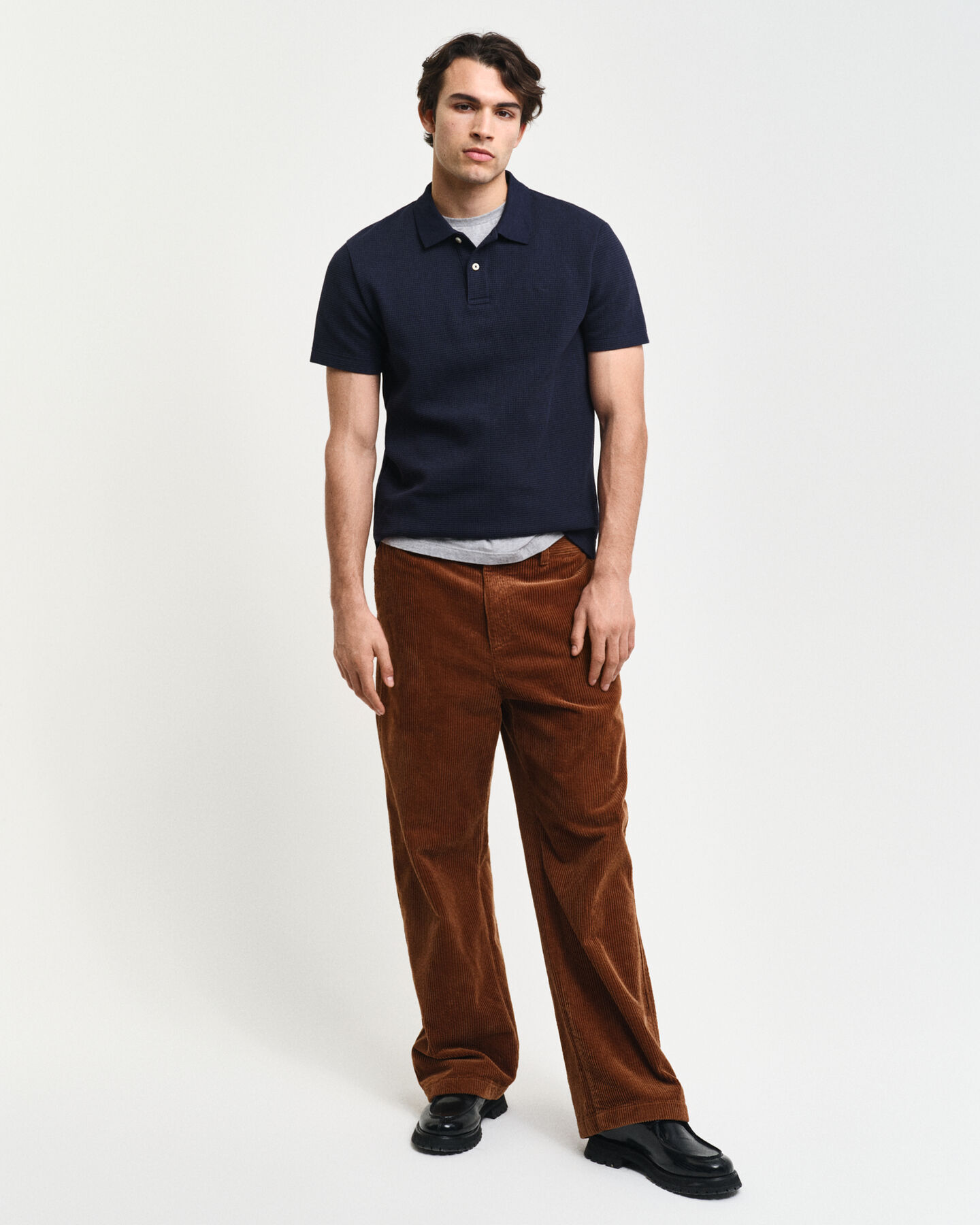 Waffle Textured Polo Shirt