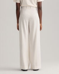 Wide Leg Pleated Pinstripe Pants