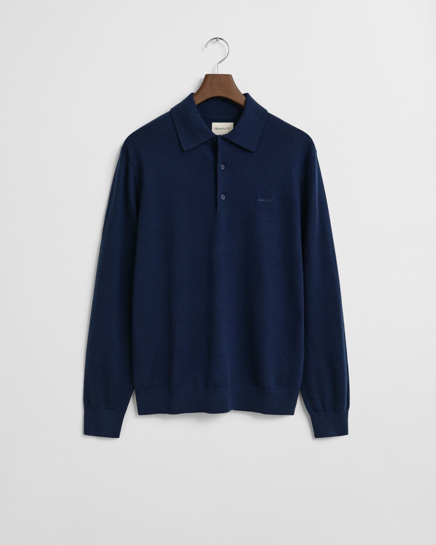 Extra Fine Merino Wool Polo Sweater
