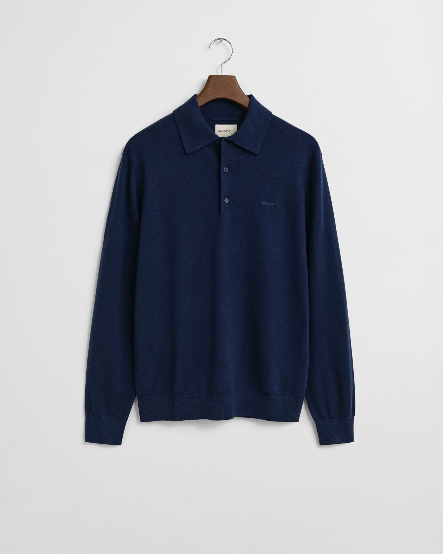Extra Fine Merino Wool Polo Sweater