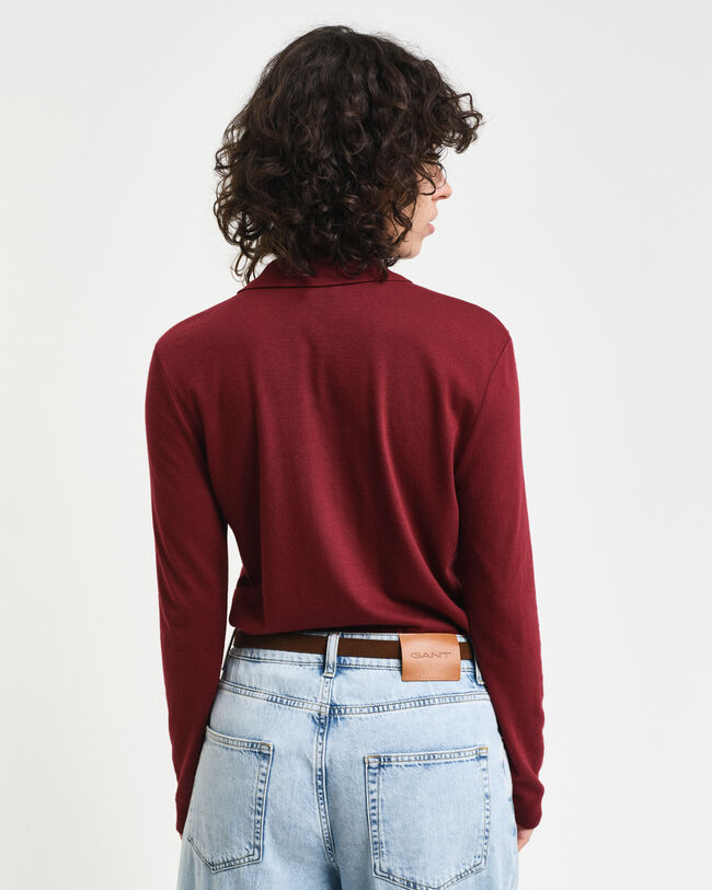 Seamless Long Sleeve Polo Shirt