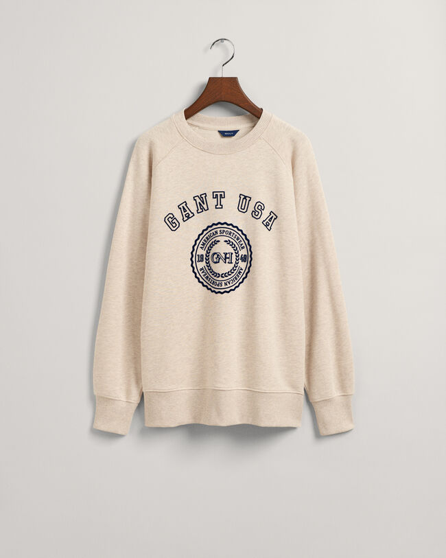Oversized GANT USA Crew Neck Sweatshirt