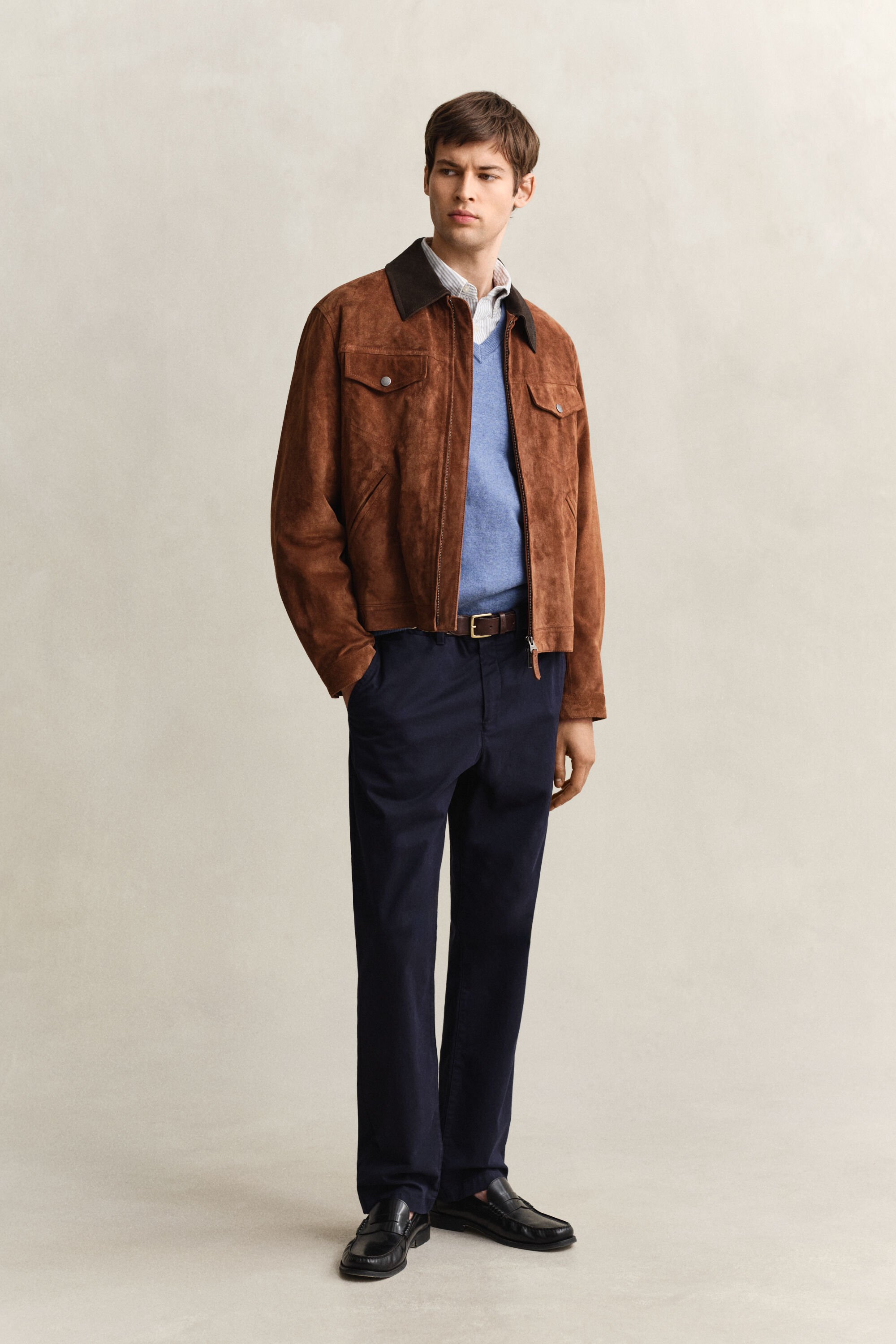 Classic Cotton V-Neck Sweater