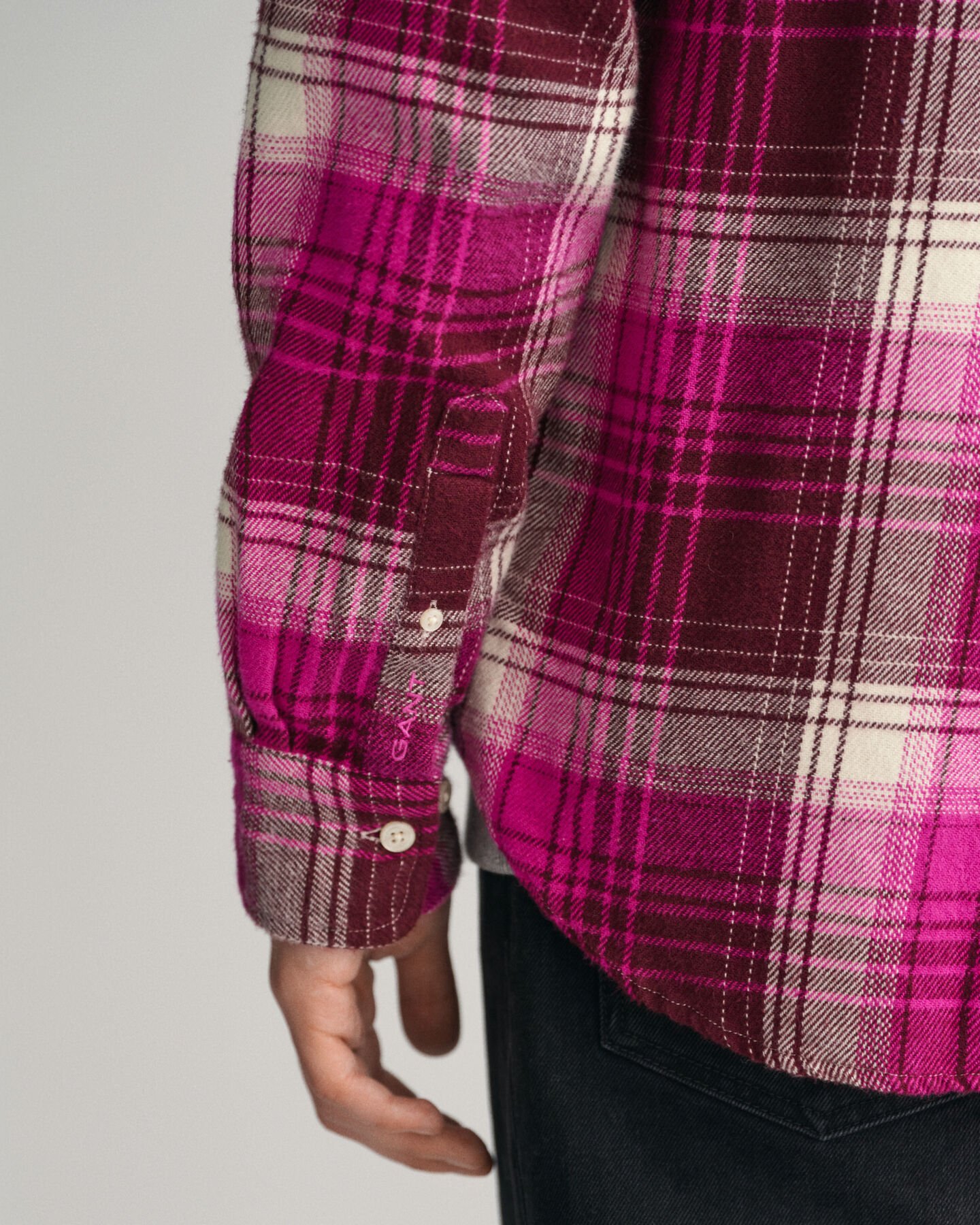 Relaxed Fit Checked Heavy Flannel Shirt