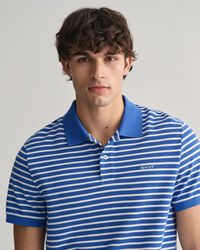 Striped Piqué Polo Shirt