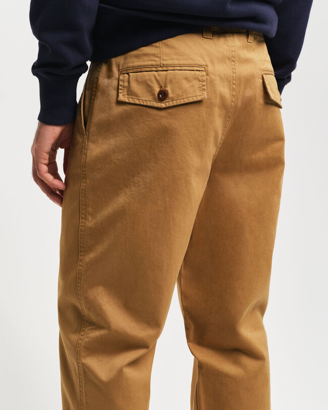 Regular Fit Brushed Cotton Chinos