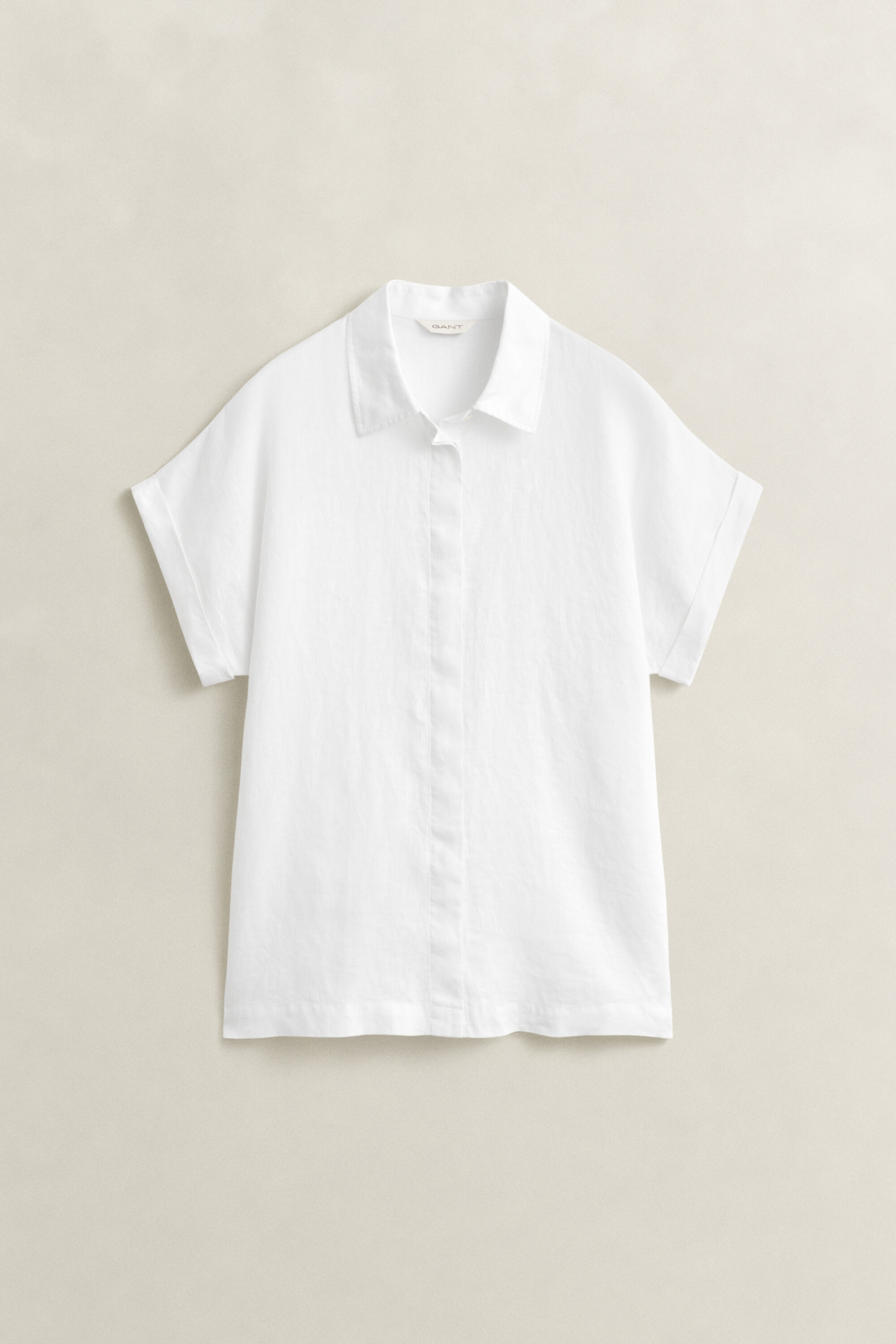 Linen Cap Sleeve Shirt
