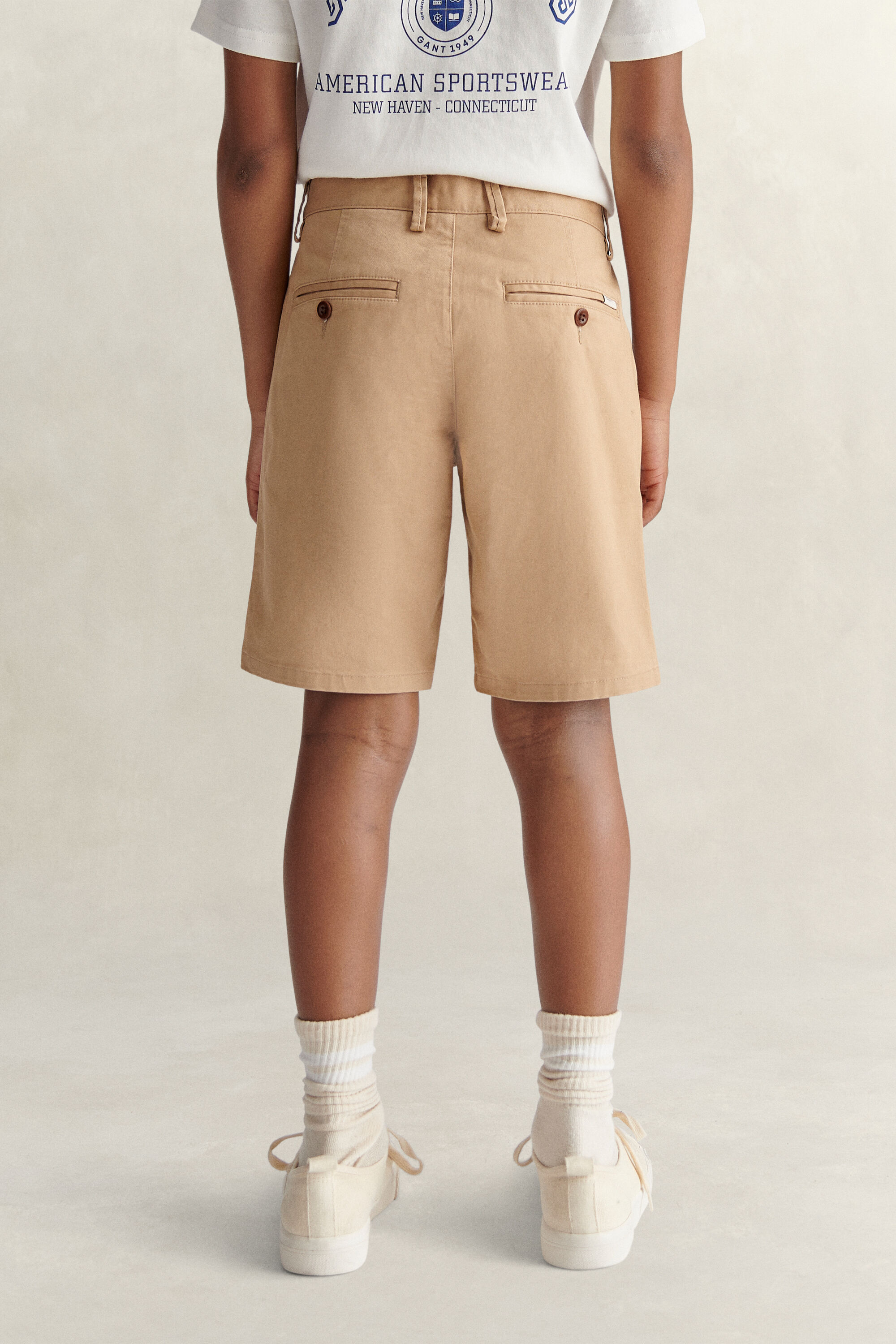 Teen Boys Chino Shorts — DARK KHAKI