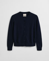 Lightweight Knit Crew Neck Cardigan