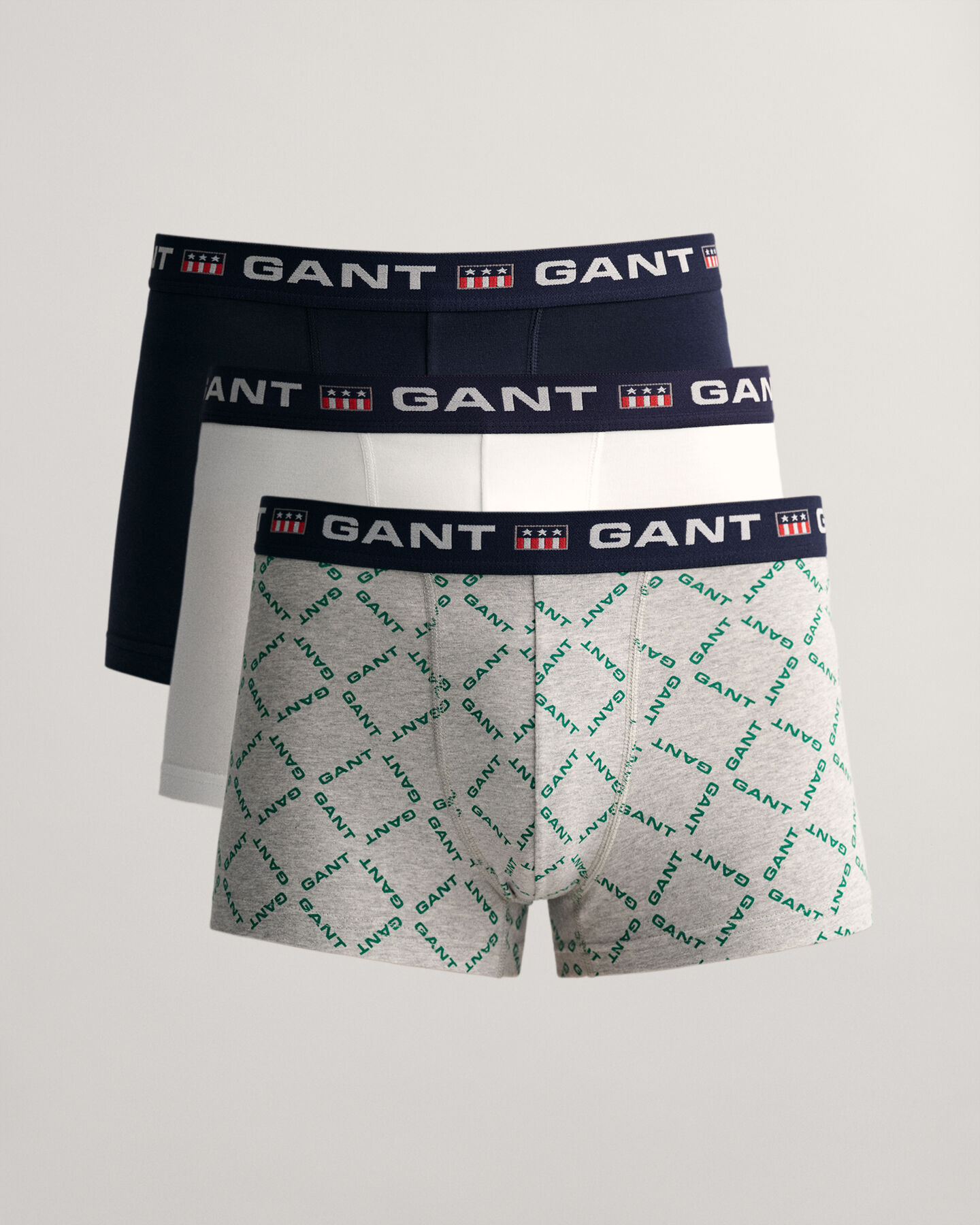 3-Pack GANT Print Trunks