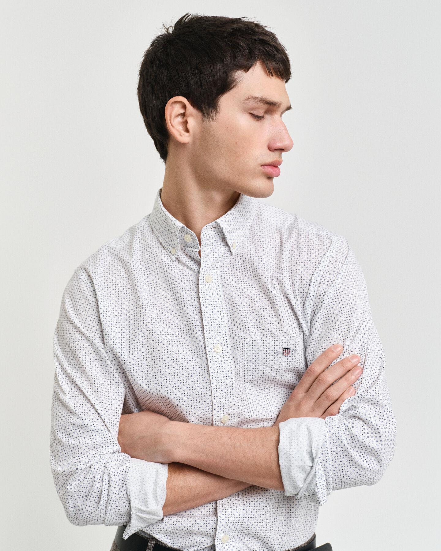 Regular Fit Micro Print Shirt