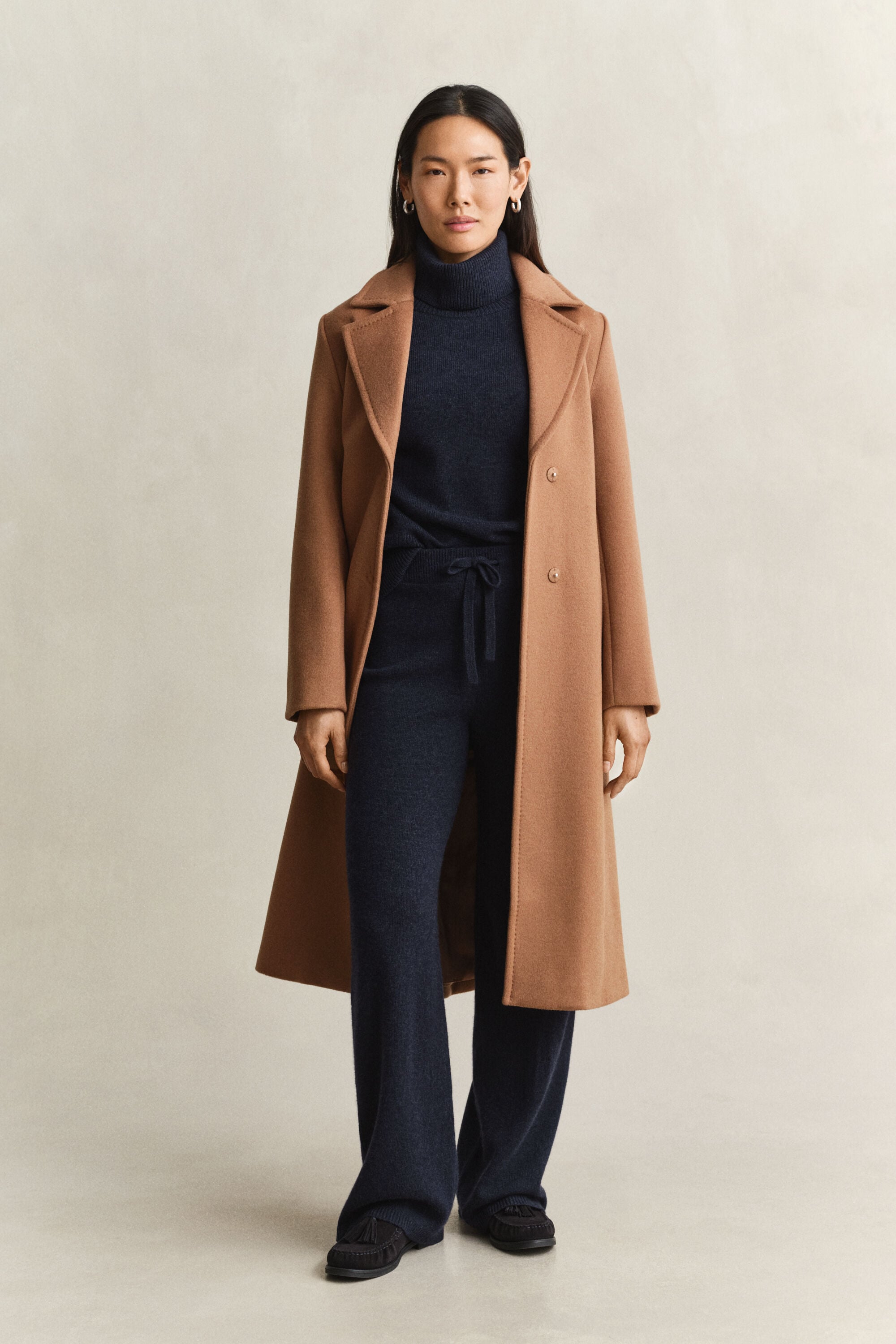 Wool Cashmere Blend Pants
