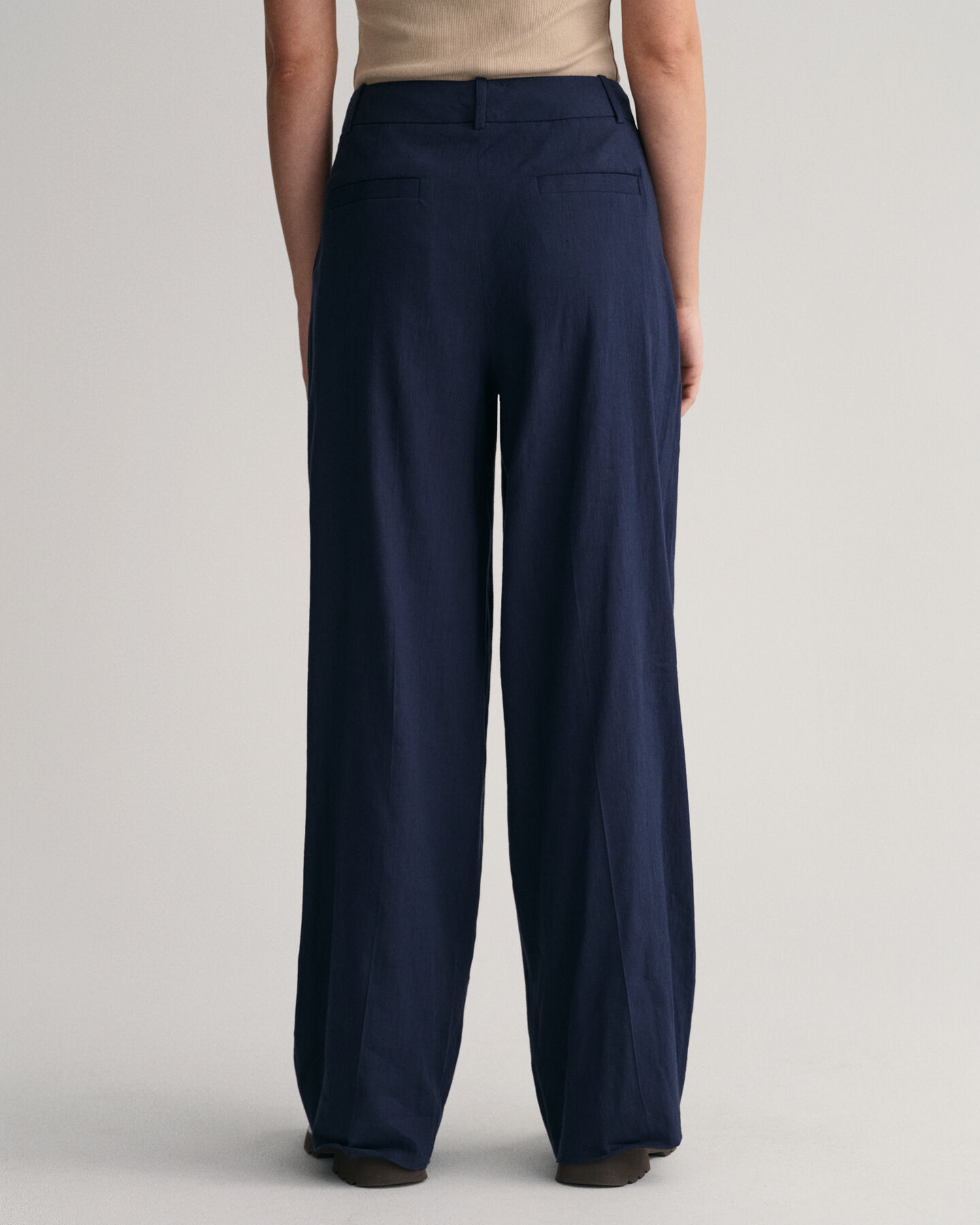 Wide Leg Stretch Linen Pants