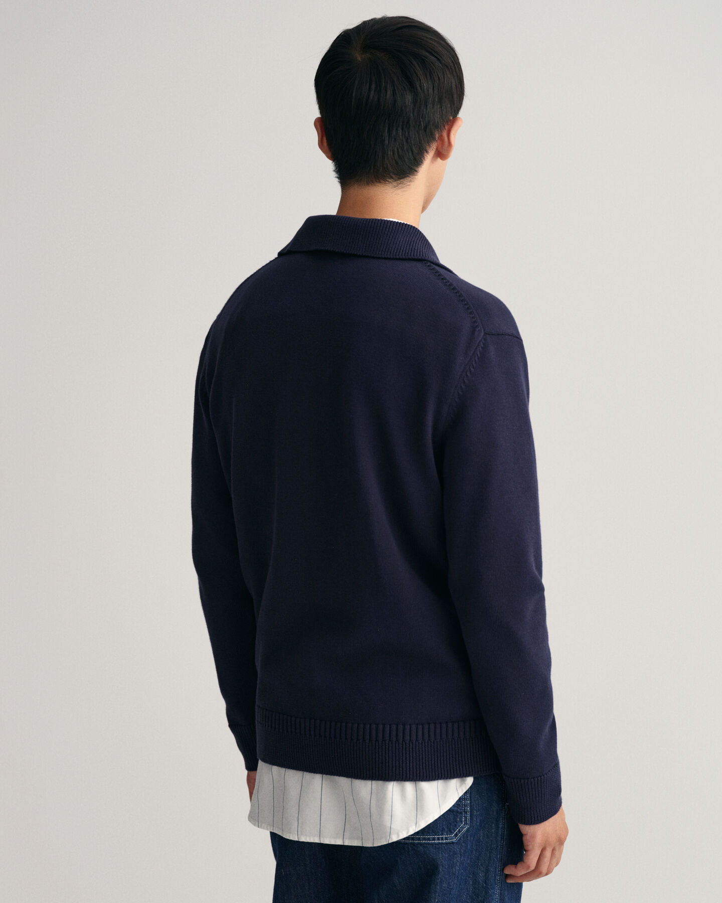 V-Neck Polo Sweater