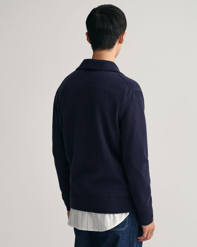 V-Neck Polo Sweater