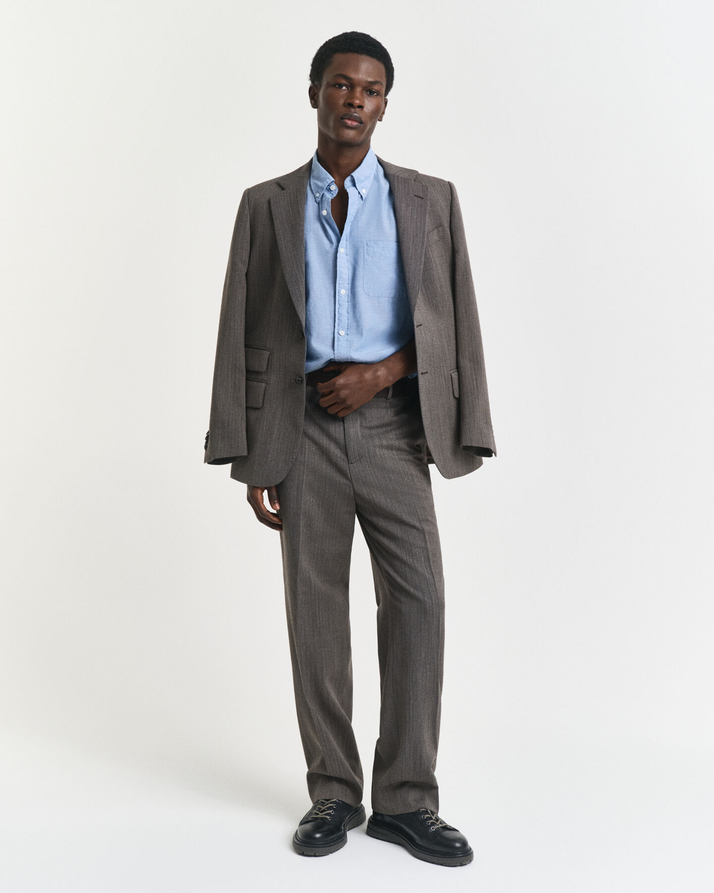 Relaxed Fit Indigo Chambray Shirt