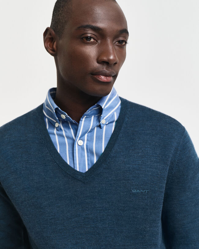Extra Fine Merino Wool V-Neck Sweater