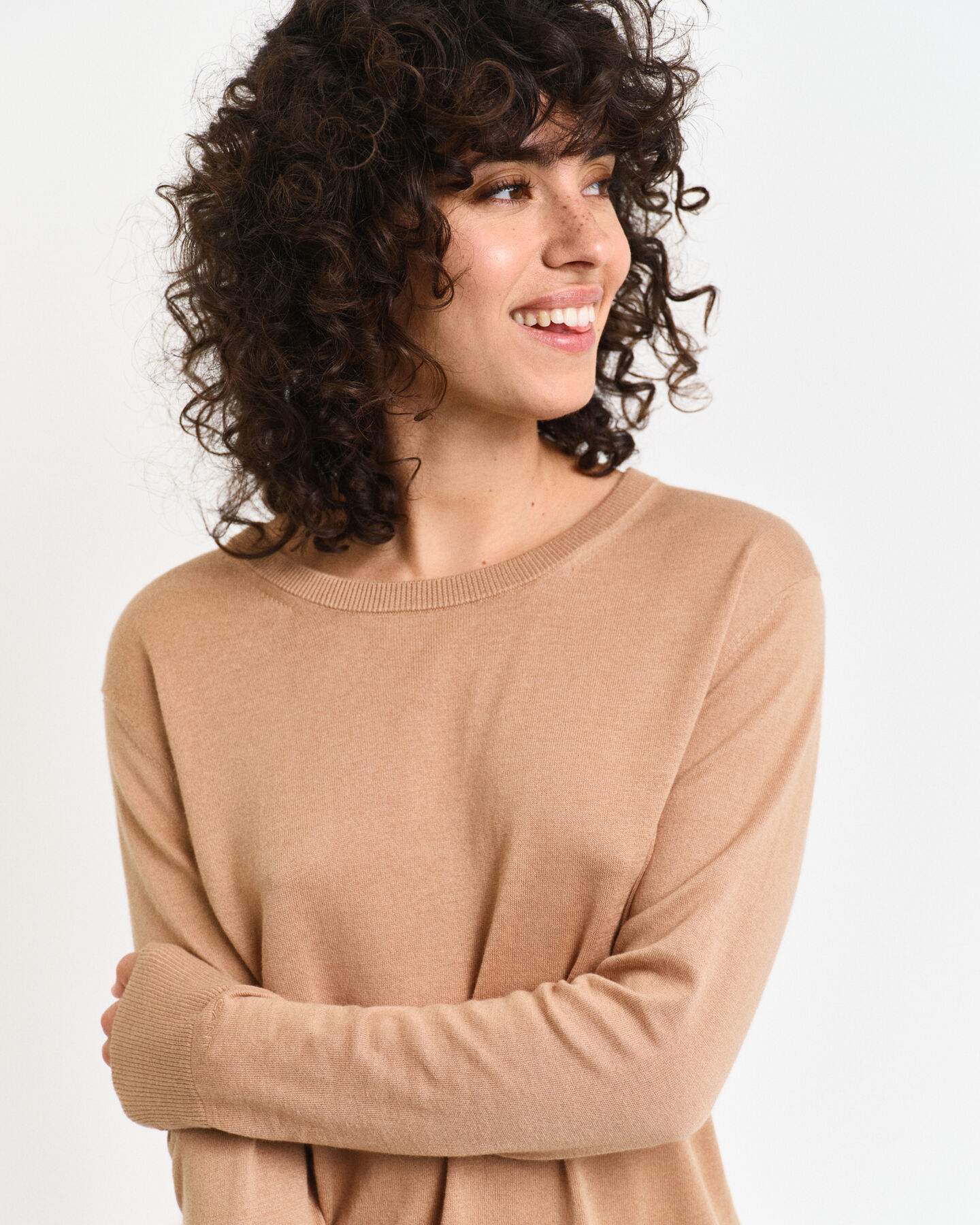 Fine Knit Crew Neck Sweater