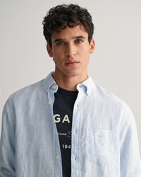 Regular Fit Striped Linen Shirt