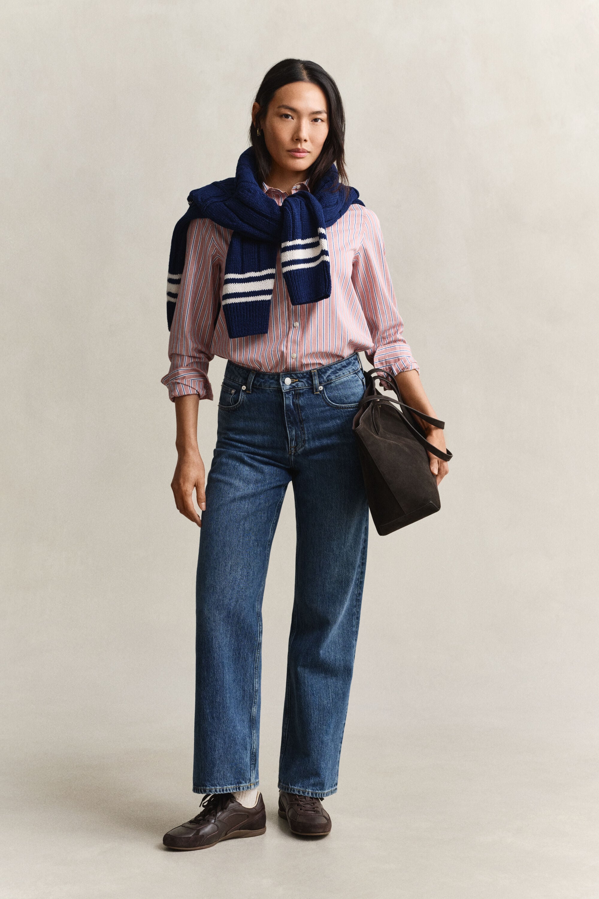 Regular Fit Striped Classic Poplin Shirt
