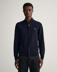 Super Fine Lambswool Zip Cardigan