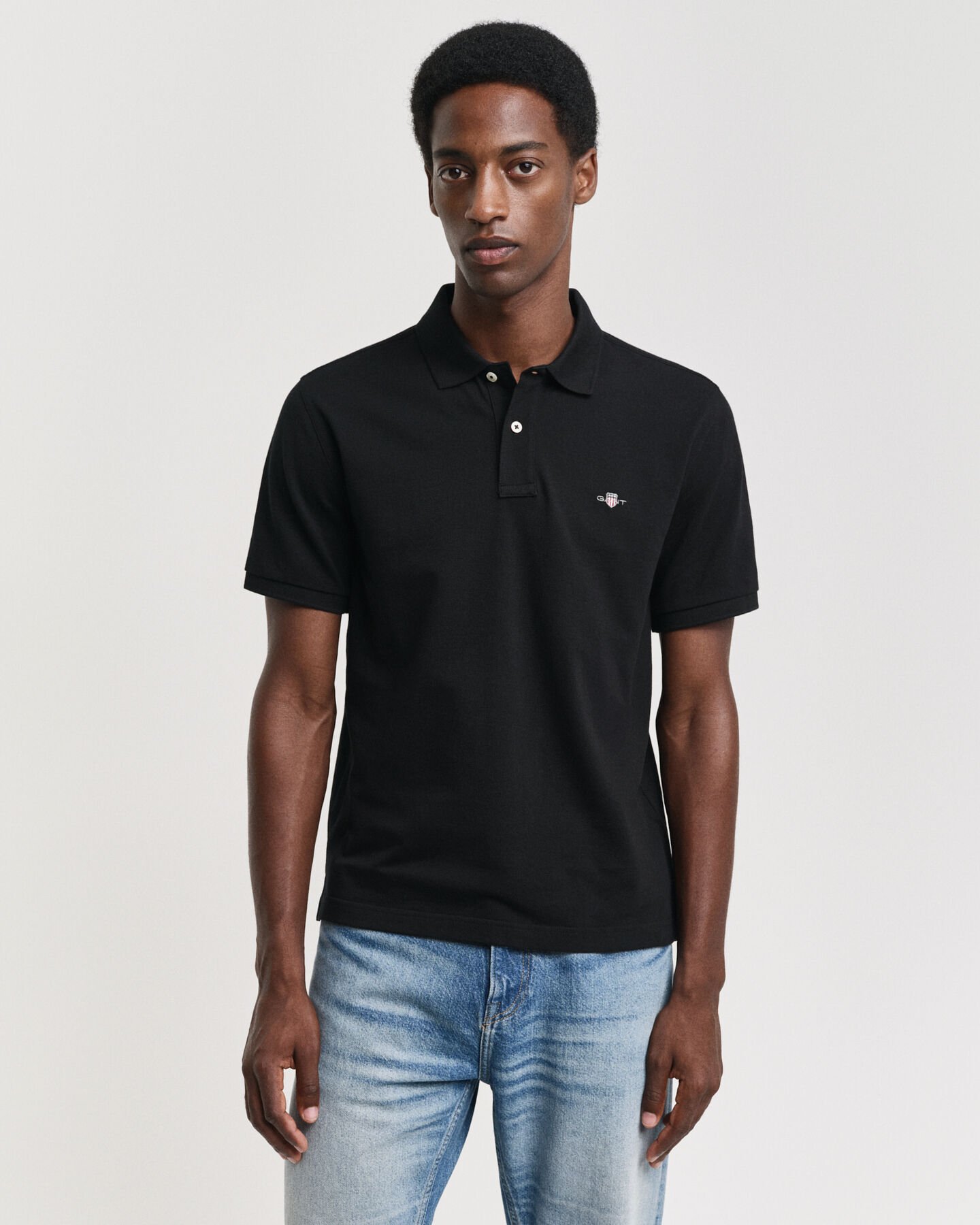 Seasonal Essential Embroidered Archive Shield Polo Shirt