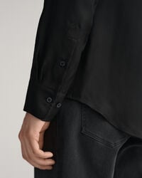 Slim Fit Solid Bow Tie Shirt