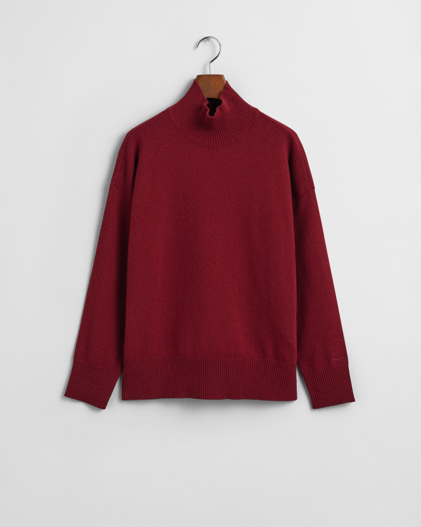 Superfine Lambswool Stand Collar Sweater