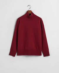 Superfine Lambswool Stand Collar Sweater