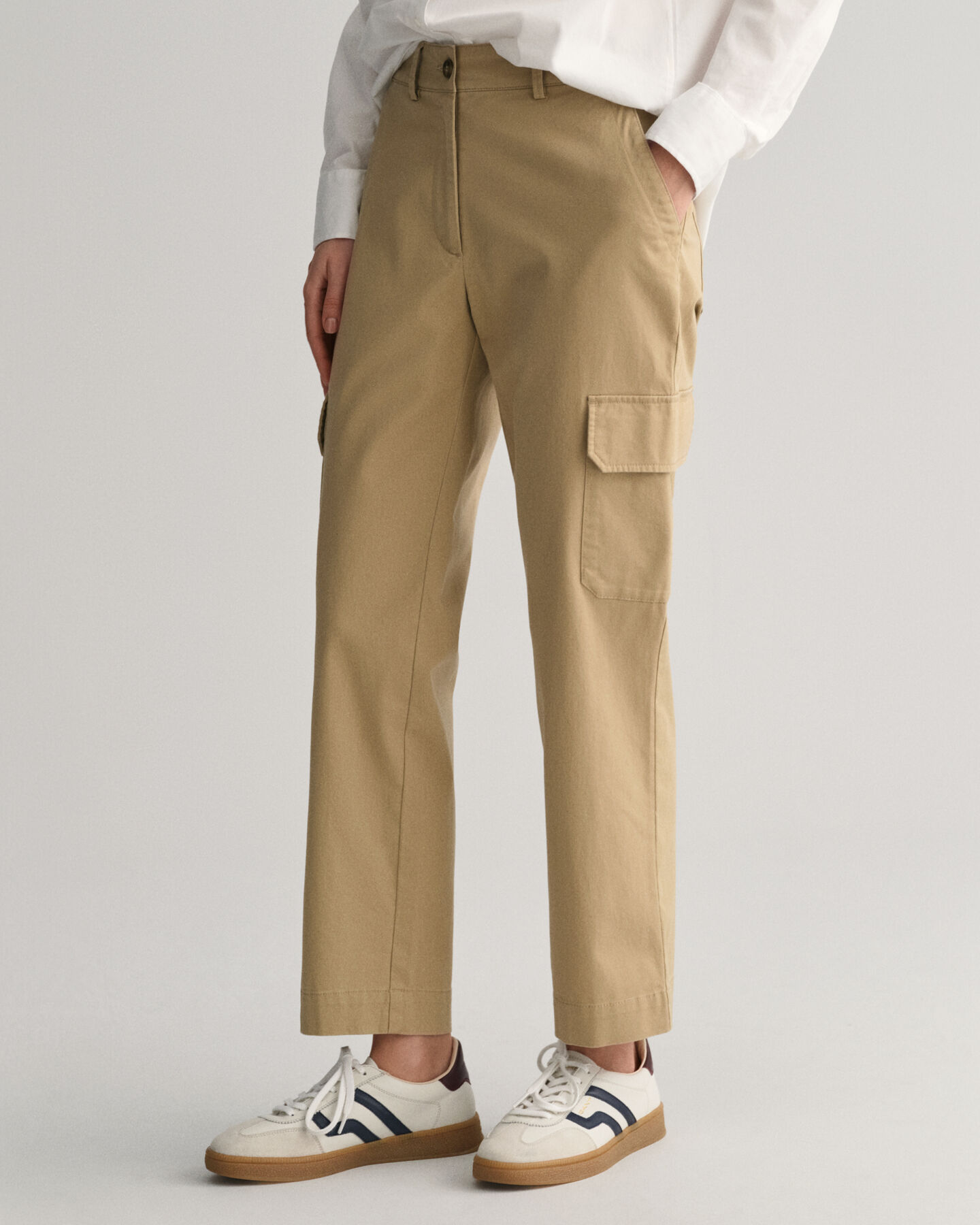 Slim Fit Chino Cargo Pants