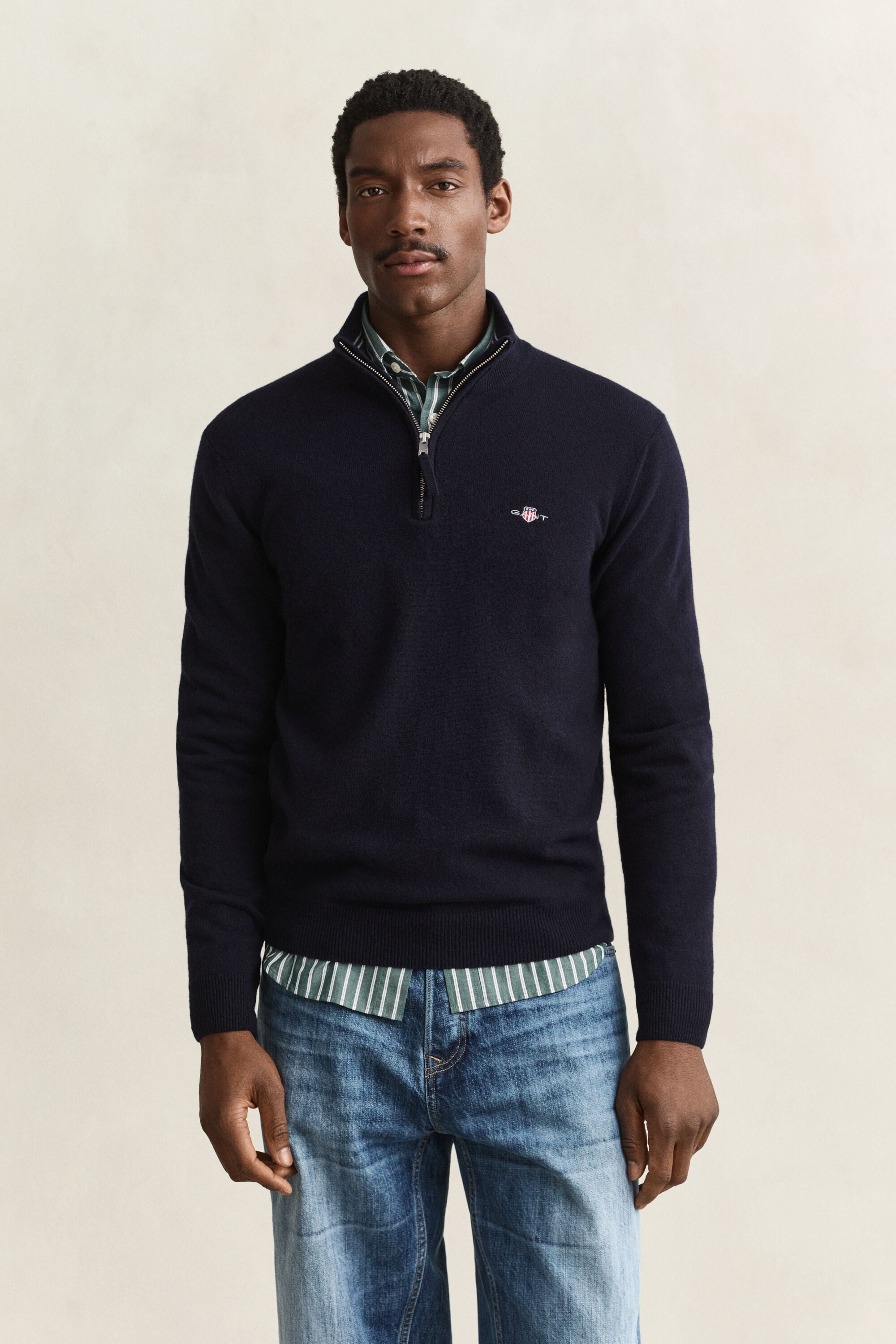 Lambswool Half-Zip Sweater