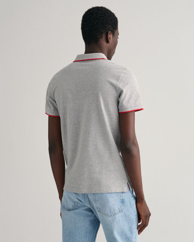 Contrast Tipped Piqu&eacute; Polo Shirt