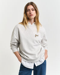 Script Graphic Crew Neck Sweatshirt