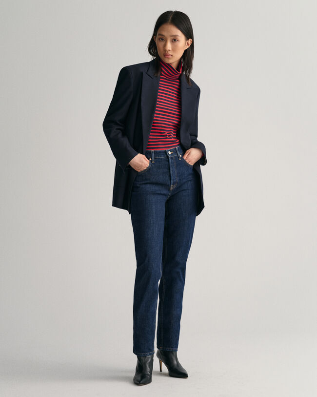 Straight Leg Rigid Jeans