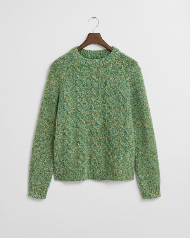 Cable Knit Crew Neck Sweater