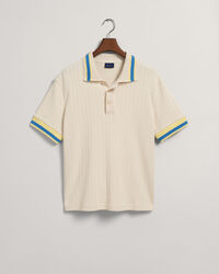 Drop-Needle Piqué Polo Shirt