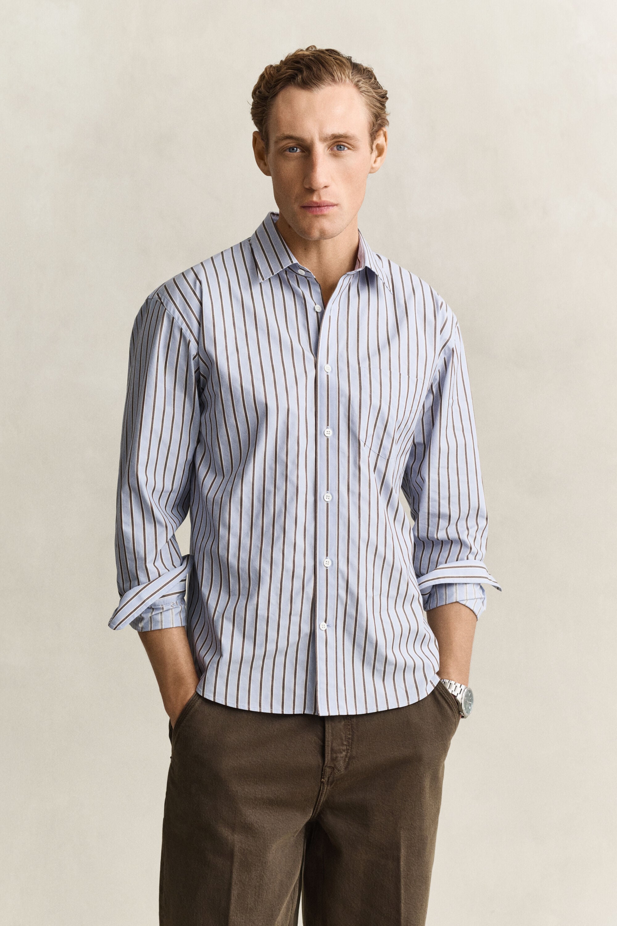 Dobby Striped Shirt