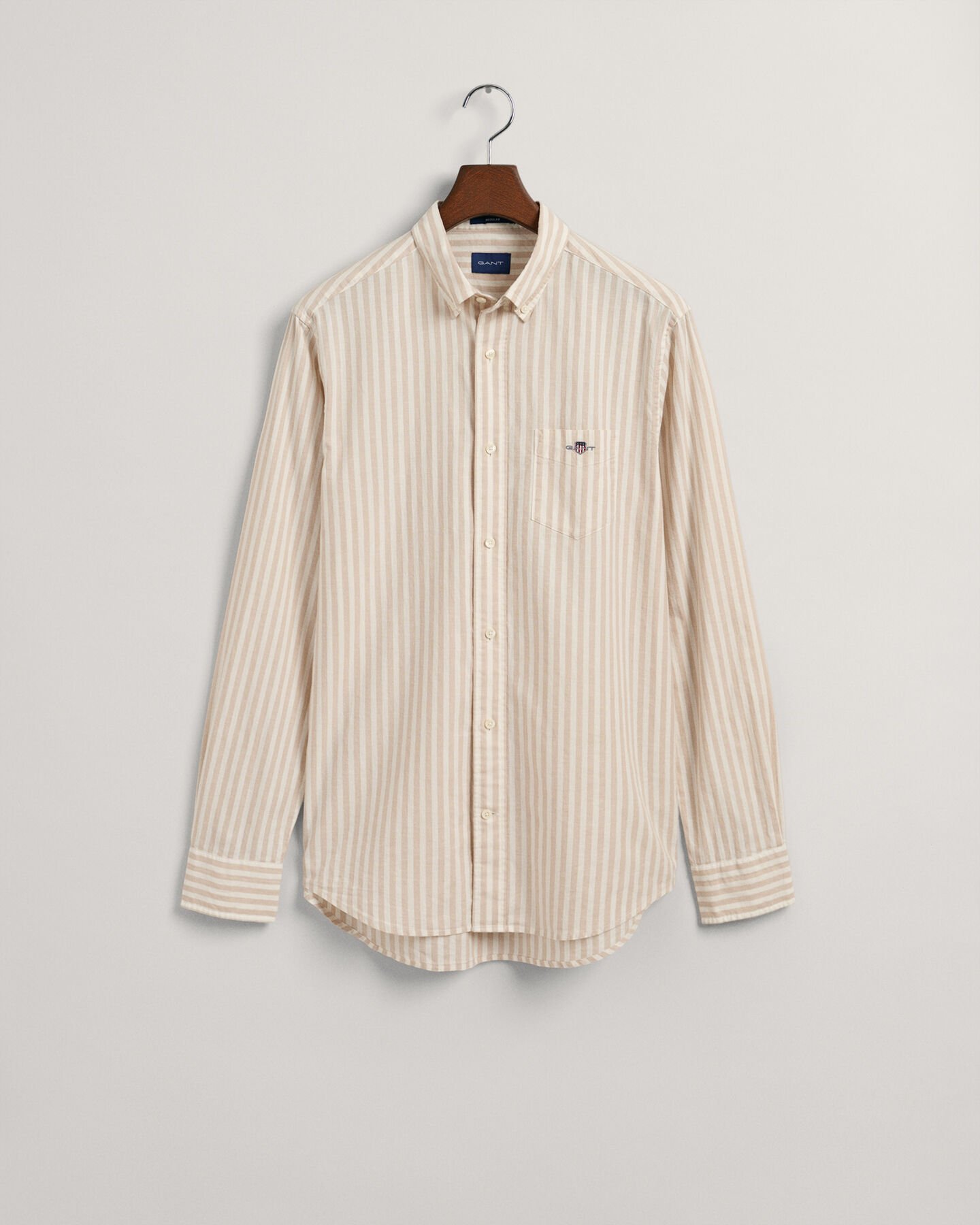Regular Fit Striped Cotton Linen Shirt