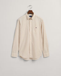 Regular Fit Striped Cotton Linen Shirt