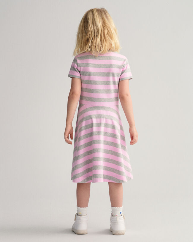 Girls Striped Spin Dress