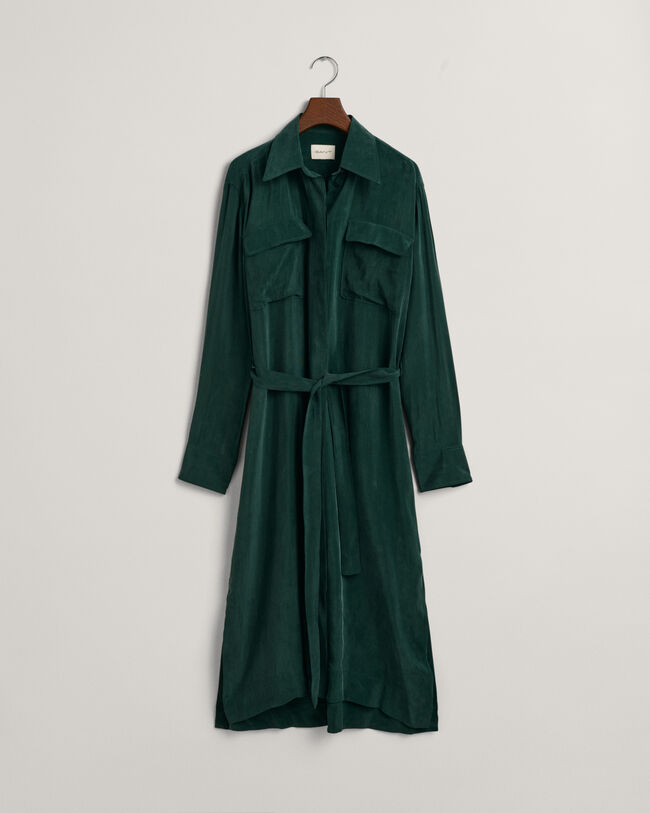 Relaxed Fit Utility Shirt Dress