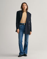 Jersey Long Sleeve Turtleneck Sweater